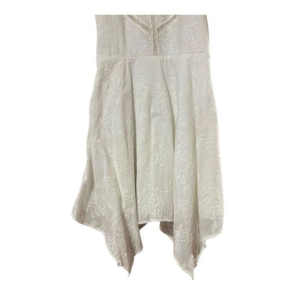 Altard State Womens Size Small White Embroidered Asymmetric Fit Flare Dress New - Picture 3 of 5